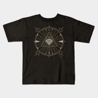 Evil Eye Mandala Kids T-Shirt